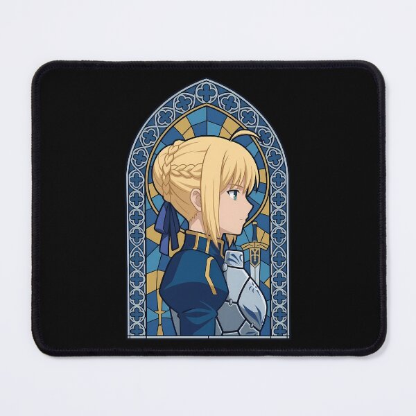 Item preview, Saber Fate Stay Night Chain Frame Stained Glass designed and sold by mildaclairmo.