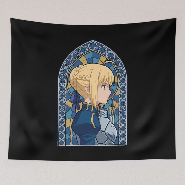Item preview, Saber Fate Stay Night Chain Frame Stained Glass designed and sold by mildaclairmo.