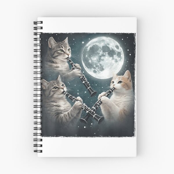 Item preview, Cat Playing Clarinet Music Funny Musician Lover Clarinetist T-Shirt designed and sold by kevincuellar.