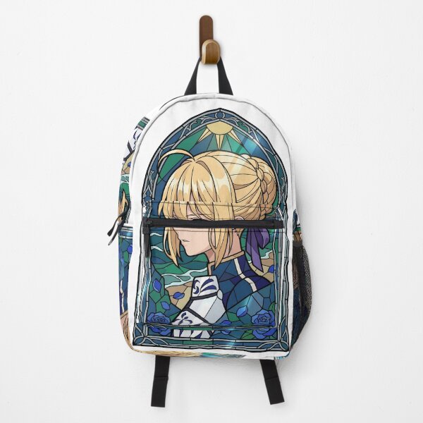 Item preview, Saber Fate Stay Night Ocean Stained Glass Knight Portrait designed and sold by mildaclairmo.