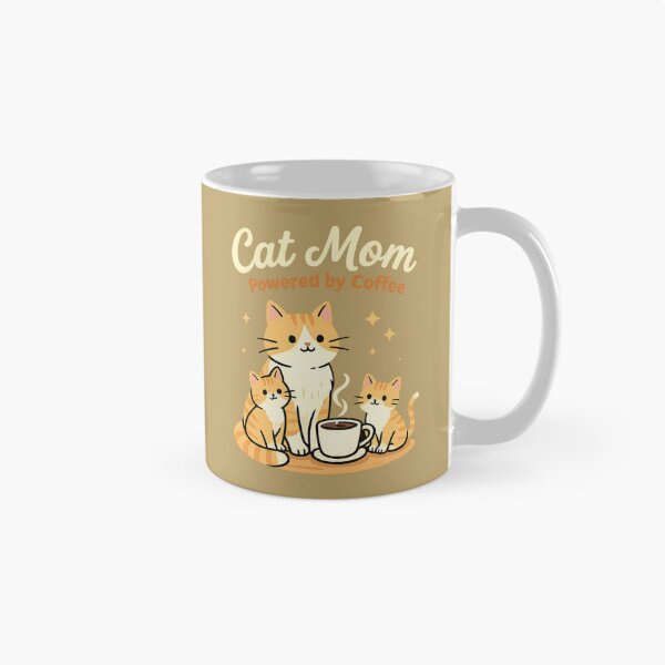 Item preview, Cat Mom Powered by Coffee   designed and sold by LuloCreative.