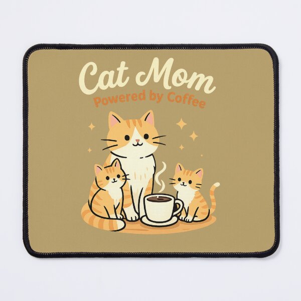 Item preview, Cat Mom Powered by Coffee designed and sold by LuloCreative.
