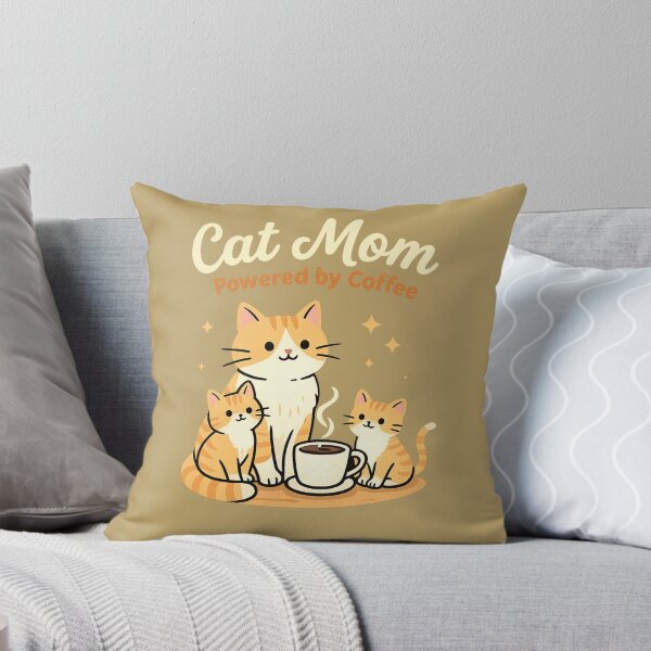 Item preview, Cat Mom Powered by Coffee   designed and sold by LuloCreative.