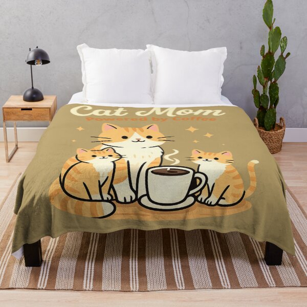Item preview, Cat Mom Powered by Coffee designed and sold by LuloCreative.