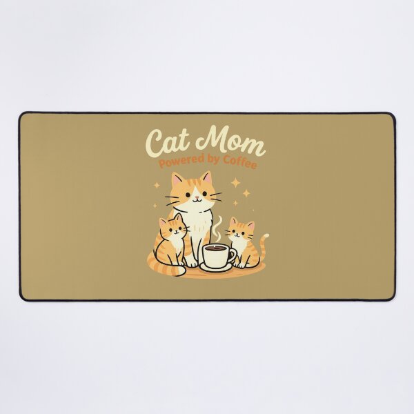 Item preview, Cat Mom Powered by Coffee designed and sold by LuloCreative.