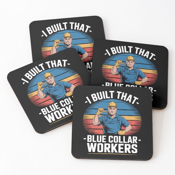 Item preview, I Built That Gift for Men Blue Collar Worker Construction Pride designed and sold by Say It With Ink.
