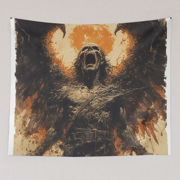 Item preview, vintage pulp art devil designed and sold by aliraweb.