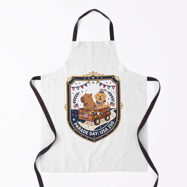 Item preview, USA 250 Parade Day Capybara And Dog Wagon designed and sold by laughingshirts.