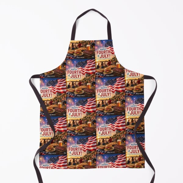 Item preview, 4th of July BBQ Ribs Hot Dog Poster designed and sold by Easternpantry.