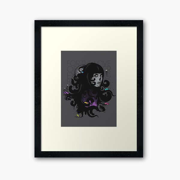 For the Love of the Ever Expanding Black Mass Framed Art Print