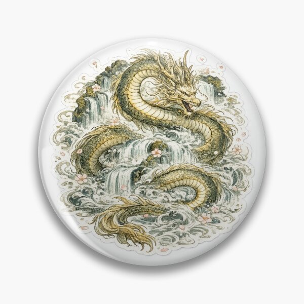 Item preview, Celestial Wood Dragon — Jade Current designed and sold by Terraprompt.