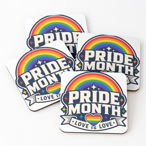 Item preview, Retro Pride Month Love Is Love Rainbow Badge Logo, Sticker, T-shirt designed and sold by martin-i13.