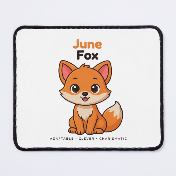 Item preview, June Fox Birth Month Animal | Beautiful Adaptable Witty Personality Gift designed and sold by Cool-cat-art.
