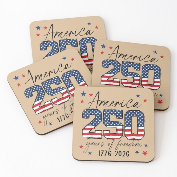 Item preview, 250 Years American 250th Anniversary USA Patriotic 4th July designed and sold by whimsymadhu.