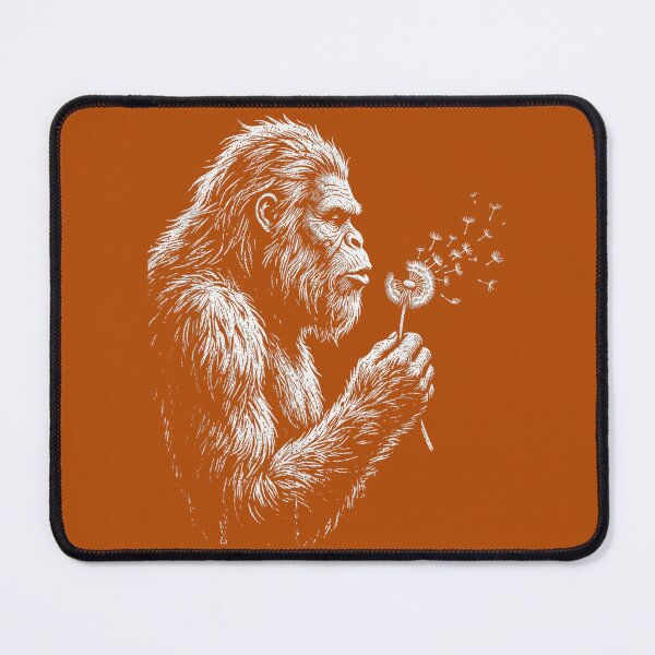 Item preview, Bigfoot Blowing Wishes Dandelion Vintage Sasquatch Art designed and sold by Mjayshop.