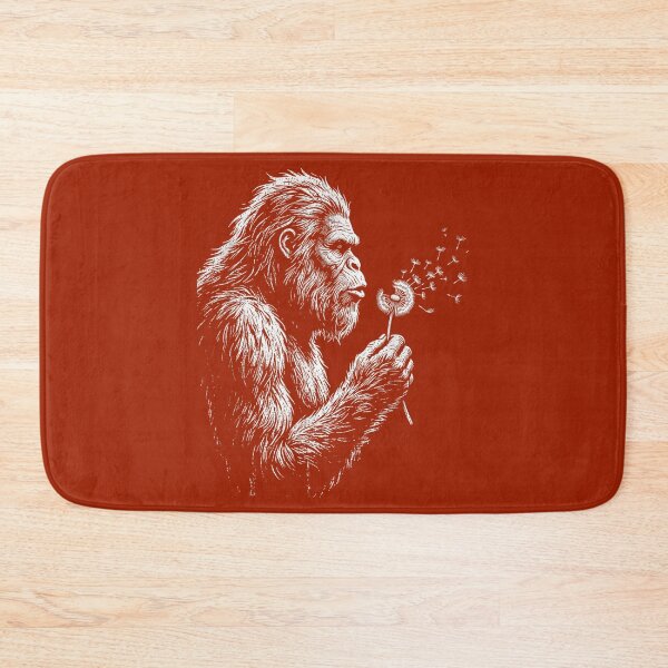 Item preview, Bigfoot Blowing Wishes Dandelion Vintage Sasquatch Art designed and sold by Mjayshop.