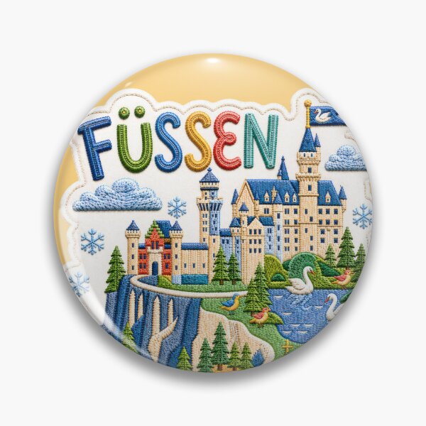 Item preview, Füssen Bavarian Fairytale Village Travel Design designed and sold by Witsprings.