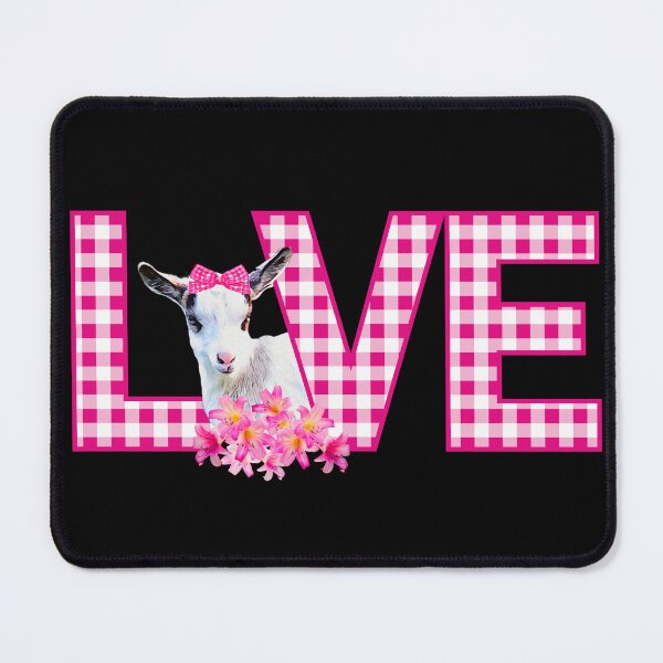 Item preview, Nigerian Dwarf baby goat with gingham and florals designed and sold by CritterCapers.