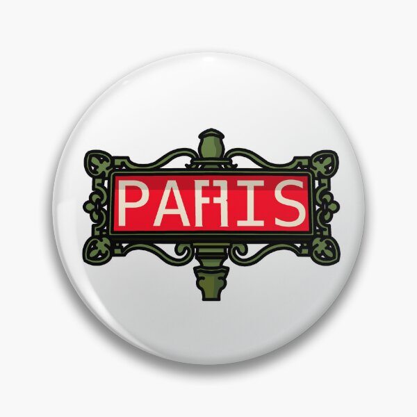 Item preview, Paris Metro Sign Sticker | Postcards from Paris Collection designed and sold by BellaDesignCo.