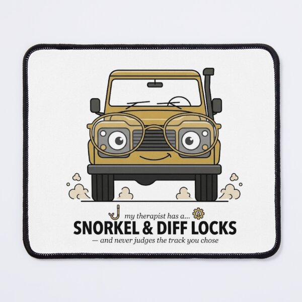 Item preview, My Therapist Has a Snorkel and Diff Locks Funny 4x4 Off Road T-Shirt designed and sold by CurlyDogDesigns.