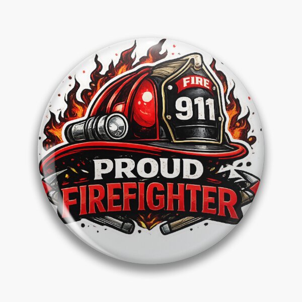 Item preview, Proud Firefighter Helmet Design designed and sold by SugarSketch by VanshShristi.