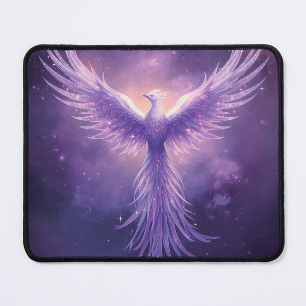 Item preview, Celestial Phoenix Rising Through the Purple Cosmos designed and sold by MysticPurpleHue.
