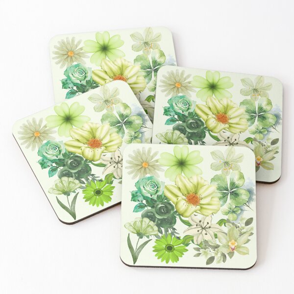 Item preview, Green Floral Pattern designed and sold by Palette & Hue.