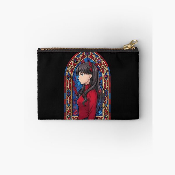 Item preview, Rin Tohsaka Fate Stay Night Crimson Stained Glass Profile designed and sold by mildaclairmo.