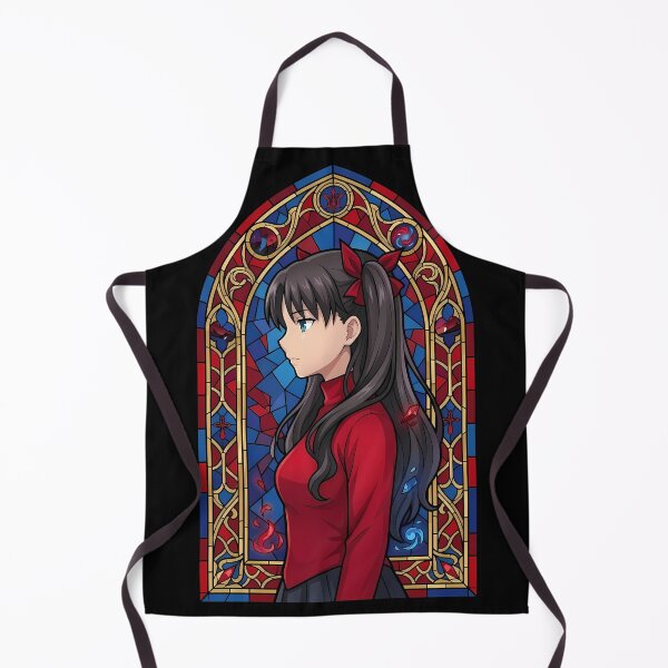 Item preview, Rin Tohsaka Fate Stay Night Crimson Stained Glass Profile designed and sold by mildaclairmo.