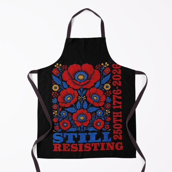 Item preview, Still Resisting 250th Anniversary 1776 To 2026 Patriotic Folk Art Flower Graphic designed and sold by MariCanal.
