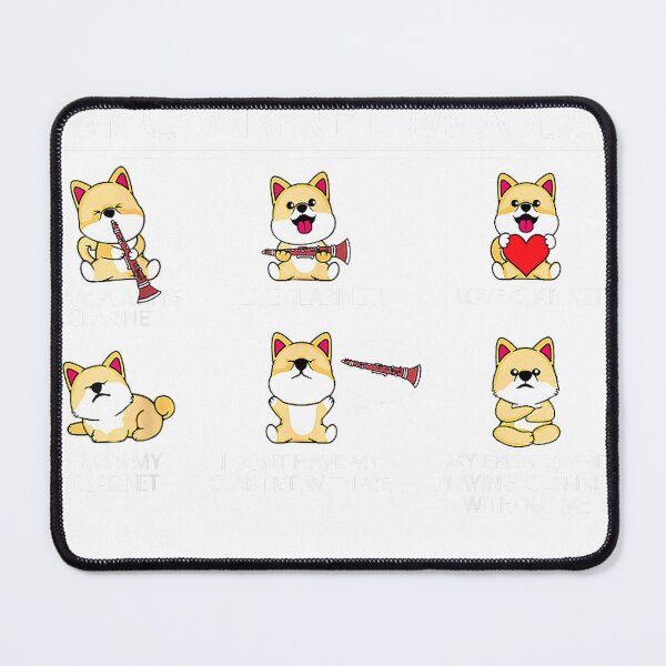 Item preview, Clarinet Player Shiba Inu Dog Musician Children Clarinet T-Shirt designed and sold by gidget-gadget.