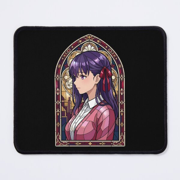 Item preview, Sakura Matou Fate Stay Night Elegant Stained Glass Anime Girl designed and sold by mildaclairmo.