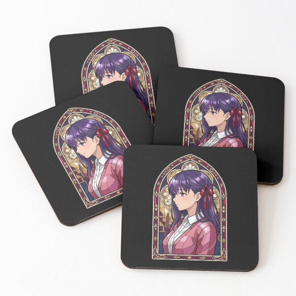 Item preview, Sakura Matou Fate Stay Night Elegant Stained Glass Anime Girl designed and sold by mildaclairmo.