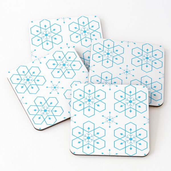Item preview, Modern Geometric Snowflake Seamless Pattern with Hexagonal Floral Motifs designed and sold by Longsilp.