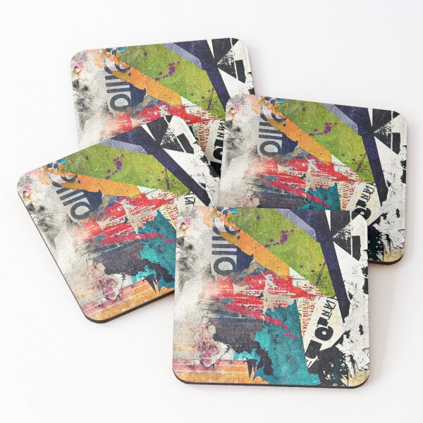 Item preview, Urban Industrial Graffiti-Inspired Collage Art Aesthetic Abstract designed and sold by DEC02.