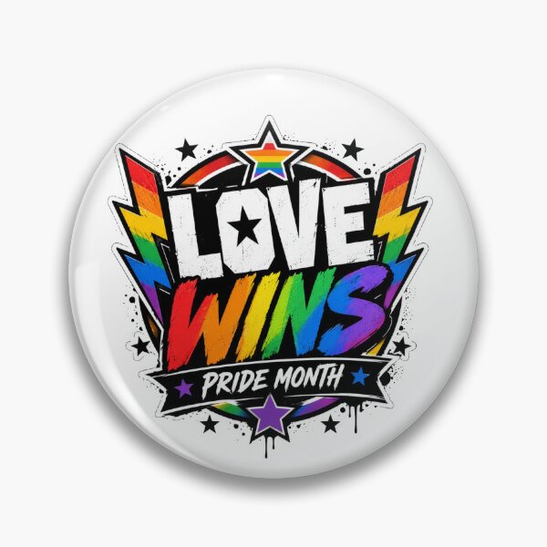 Item preview, Love Wins Bold Rainbow Pride Month Streetwear Graphic Logo, Sticker, T-shirt designed and sold by martin-i13.