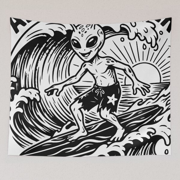 Item preview, Alien Summer - Unearthly Rides Surfing designed and sold by Brexmore3.