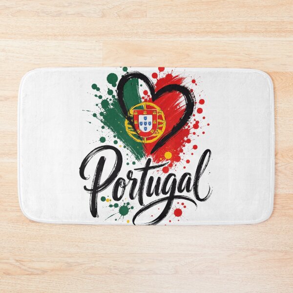 Item preview, Portugal Flag Heart Ink Splatter National Pride Calligraphy Football Fan T Shirt designed and sold by DienesAngele.
