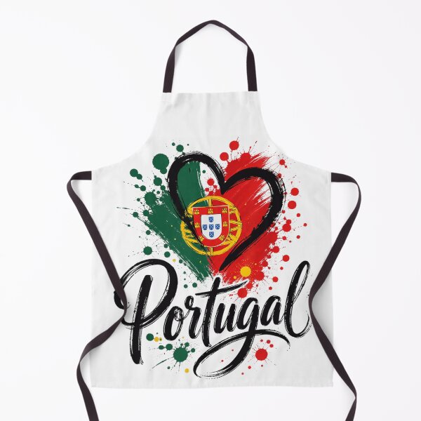 Item preview, Portugal Flag Heart Ink Splatter National Pride Calligraphy Football Fan T Shirt designed and sold by DienesAngele.
