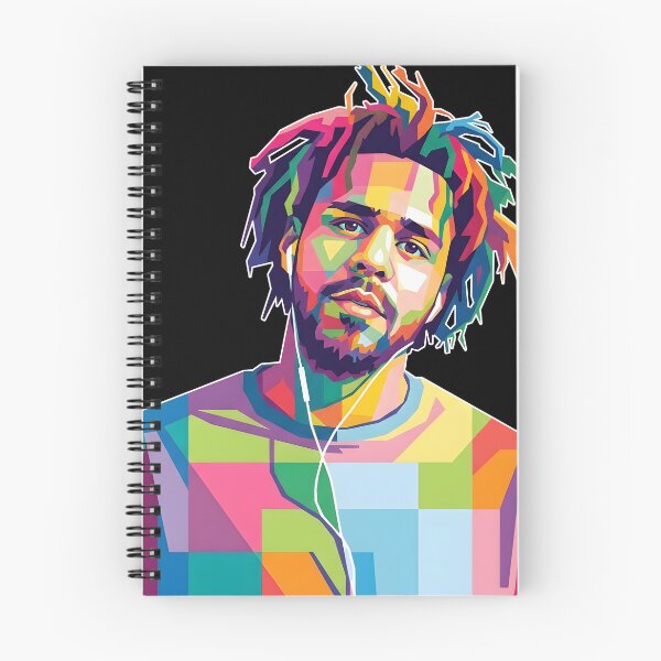 Aperçu de l'œuvre J. Cole Pop Art créée et vendue par Superkent.