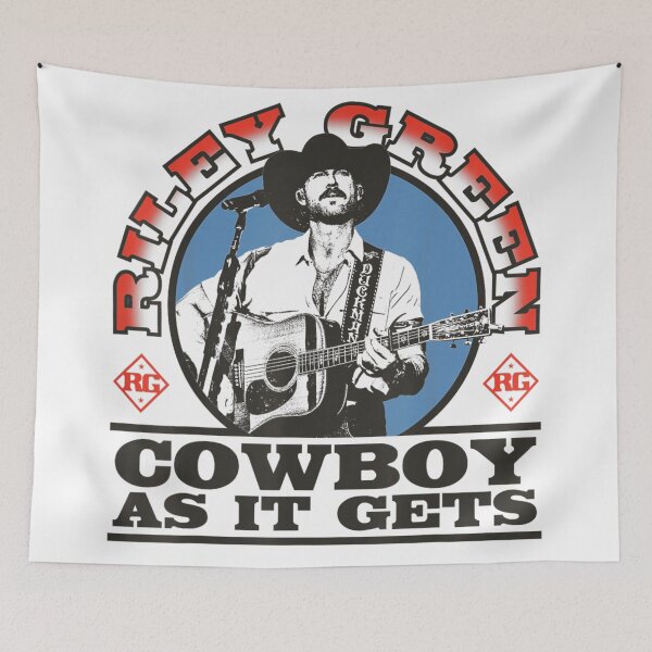 Item preview, Vintage Riley Green Duckman Country Music Cowboy Singer Silhouette Art Graphic designed and sold by WilliaMaler.