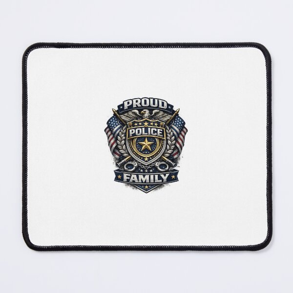 Item preview, Proud Police Family Badge Design designed and sold by SugarSketch by VanshShristi.
