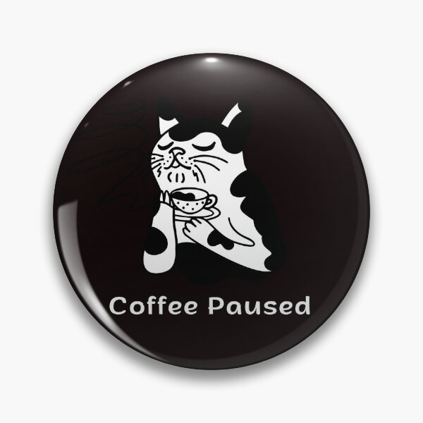 Item preview, Coffee Paused Cat – Funny Coffee Mood Espresso Yourself Cats Design designed and sold by ContigoART.
