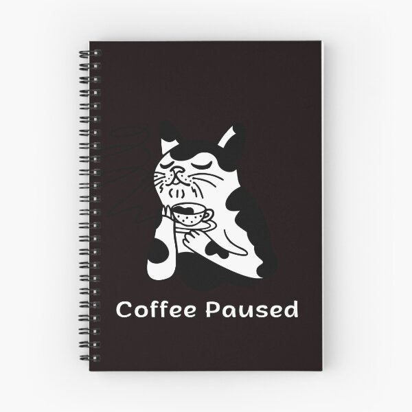 Item preview, Coffee Paused Cat – Funny Coffee Mood Espresso Yourself Cats Design designed and sold by ContigoART.