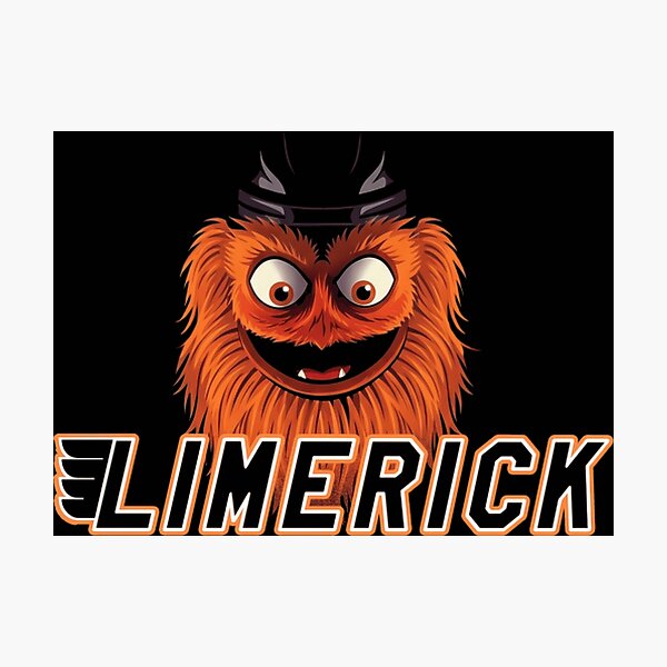 Item preview, Orange Hockey Mascot Limerick Sports Fan Design designed and sold by TheCozyCarrier.
