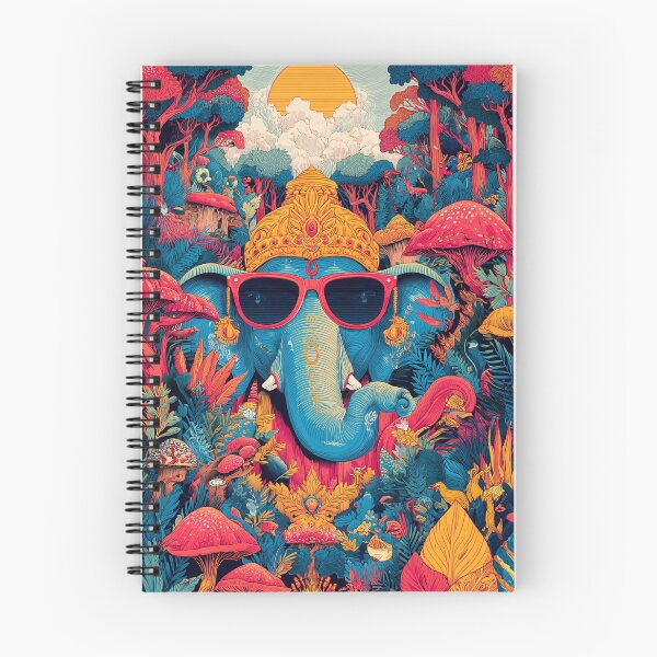 Item preview, Ganesha In Mystic Jungle Psychedelic Mushroom Pop Art designed and sold by PANNARUK THAILAND.