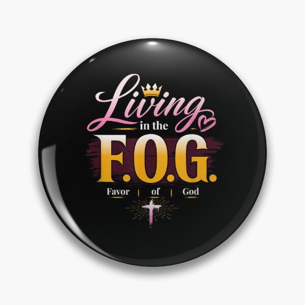 Item preview, Living In The FOG Favor Of God Christian Cross Faith Quote designed and sold by WilliaMaler.