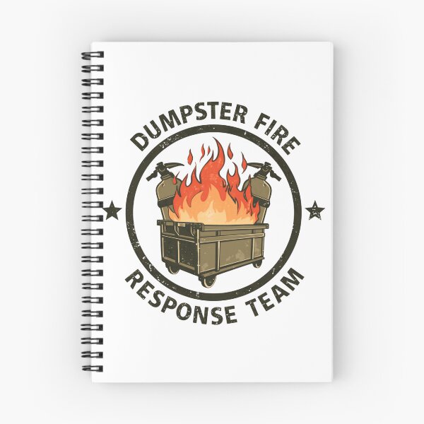 Item preview, Dumpster Fire Response Team Funny Sarcastic Workplace Chaos Problem Solver designed and sold by HumansStuck12.