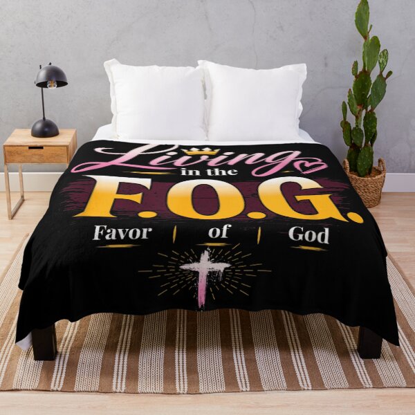 Item preview, Living In The FOG Favor Of God Christian Cross Faith Quote designed and sold by WilliaMaler.