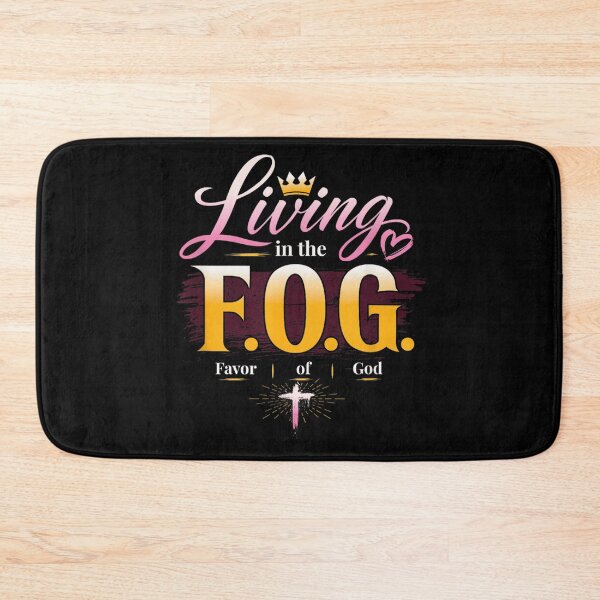 Item preview, Living In The FOG Favor Of God Christian Cross Faith Quote designed and sold by WilliaMaler.